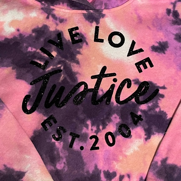 🩵Justice Girl’s Tie-Dye Hoodie - Size Small - Picture 2 of 5